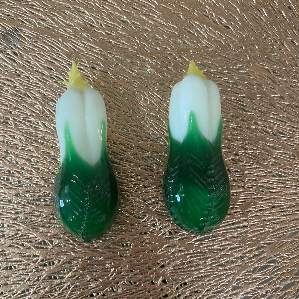 Mini emerald cabbage lucky ornament.  NEW